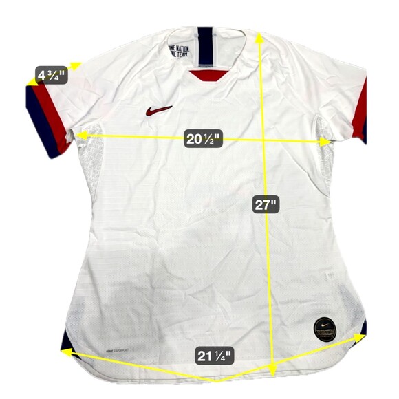 Nike VaporKnit USA 3 star National World Cup Soccer Jersey AH9647  Womens Large - Picture 2 of 10